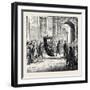 Spain: the Holy Week in Seville: the Cardinal Returning to His Palace 1873-null-Framed Giclee Print