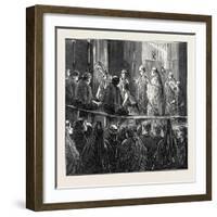 Spain: the Holy Week in Seville: the Cardinal Washing Poor Men's Feet 1873-null-Framed Giclee Print