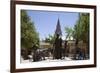 Spain, Toledo, Bronze Statue-Samuel Magal-Framed Photographic Print