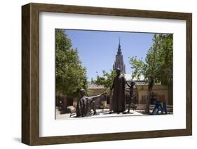 Spain, Toledo, Bronze Statue-Samuel Magal-Framed Photographic Print