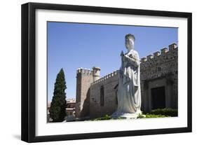 Spain, Toledo, Saint John of The Kings Church, Queen Isabel Statue-Samuel Magal-Framed Photographic Print