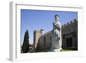 Spain, Toledo, Saint John of The Kings Church, Queen Isabel Statue-Samuel Magal-Framed Photographic Print
