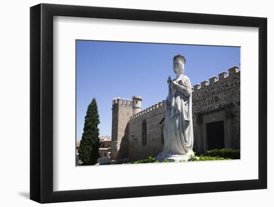 Spain, Toledo, Saint John of The Kings Church, Queen Isabel Statue-Samuel Magal-Framed Photographic Print