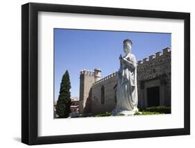 Spain, Toledo, Saint John of The Kings Church, Queen Isabel Statue-Samuel Magal-Framed Photographic Print