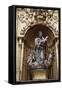 Spain, Toledo, Saint John of The Kings Church, Sculpture of Jesus Christ with Infant Angels-Samuel Magal-Framed Stretched Canvas