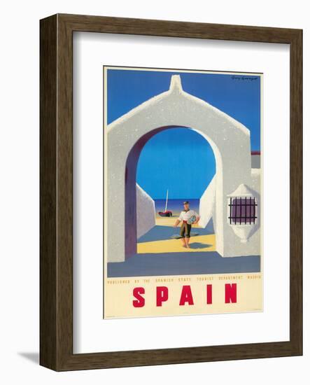 Spain Tourism c.1950s-Guy Georget-Framed Art Print