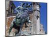 Spain, Trujillo, Plaza Mayor, Equestrian Statue of Francisco Pizarro-Charles Cottet-Mounted Giclee Print