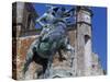 Spain, Trujillo, Plaza Mayor, Equestrian Statue of Francisco Pizarro-Charles Cottet-Stretched Canvas