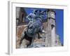 Spain, Trujillo, Plaza Mayor, Equestrian Statue of Francisco Pizarro-Charles Cottet-Framed Giclee Print