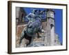 Spain, Trujillo, Plaza Mayor, Equestrian Statue of Francisco Pizarro-Charles Cottet-Framed Giclee Print