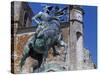 Spain, Trujillo, Plaza Mayor, Equestrian Statue of Francisco Pizarro-Charles Cottet-Stretched Canvas
