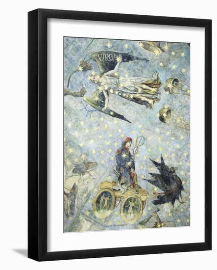 Spain, University of Salamanca, Chariot of Mercury and Virgo Fresco-null-Framed Giclee Print