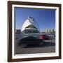 Spain, Valencia, Bridge, Cars, Ciudad De Las Artes Y De Las Ciencias, Palau-Rainer Mirau-Framed Photographic Print