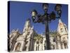 Spain, Valencia, Place De L'Ajuntament, City Hall, Lantern-Rainer Mirau-Stretched Canvas