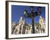 Spain, Valencia, Place De L'Ajuntament, City Hall, Lantern-Rainer Mirau-Framed Photographic Print