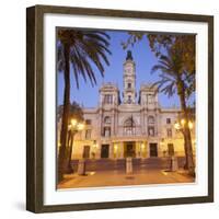 Spain, Valencia, Place De L'Ajuntament, City Hall-Rainer Mirau-Framed Photographic Print