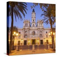 Spain, Valencia, Place De L'Ajuntament, City Hall-Rainer Mirau-Stretched Canvas