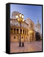 Spain, Valencia, Plaza De La Virgen, Catedral De Santa Mar’a De Valencia, Lantern-Rainer Mirau-Framed Stretched Canvas