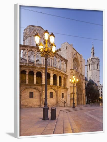 Spain, Valencia, Plaza De La Virgen, Catedral De Santa Mar’a De Valencia, Lantern-Rainer Mirau-Framed Photographic Print