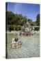 Spain, Valladolid, Botanic Gardens, Fountain-Samuel Magal-Stretched Canvas