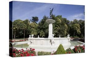 Spain, Valladolid, Botanic Gardens, Fountain-Samuel Magal-Stretched Canvas