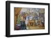 Spain, Valladolid, Pimentel Palace, Baptism of Philip II Tile-Samuel Magal-Framed Photographic Print