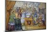 Spain, Valladolid, Pimentel Palace, Baptism of Philip II Tile-Samuel Magal-Mounted Photographic Print