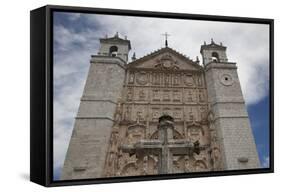 Spain, Valladolid, San Pablo Church, Main Facade, Coronation of the Virgin Relief-Samuel Magal-Framed Stretched Canvas