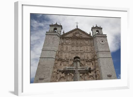 Spain, Valladolid, San Pablo Church, Main Facade, Coronation of the Virgin Relief-Samuel Magal-Framed Photographic Print