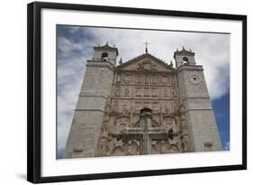 Spain, Valladolid, San Pablo Church, Main Facade, Coronation of the Virgin Relief-Samuel Magal-Framed Photographic Print