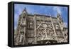 Spain, Valladolid, San Pablo Church, St. Gregory College Facade, Coat of arms of Catholic Monarchs-Samuel Magal-Framed Stretched Canvas