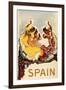 Spain - Women Dancing-null-Framed Giclee Print