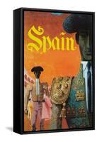 Spain-David Klein-Framed Stretched Canvas