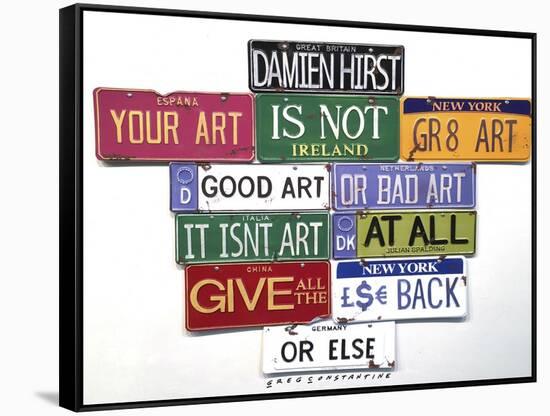 Spalding Damien Hirst-Gregory Constantine-Framed Stretched Canvas