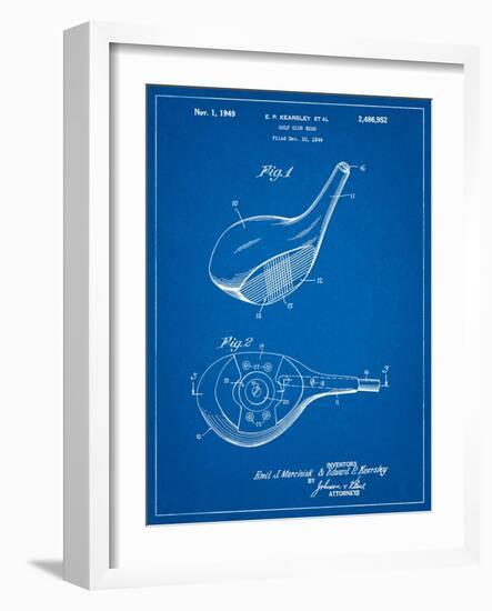 Spalding Golf Driver Patent-Cole Borders-Framed Art Print