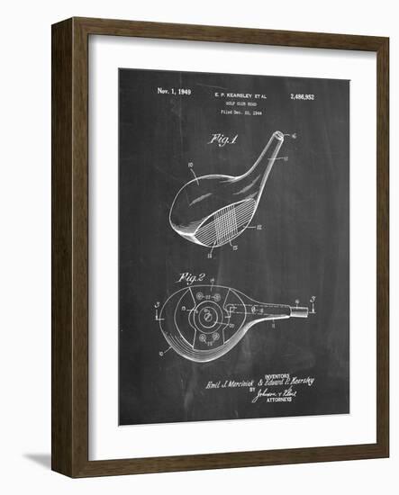 Spalding Golf Driver Patent-Cole Borders-Framed Art Print