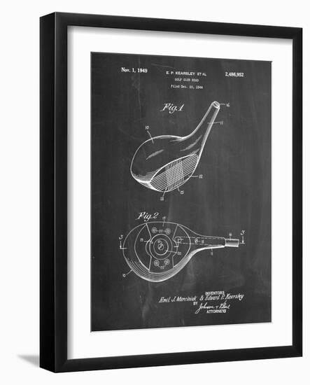 Spalding Golf Driver Patent-Cole Borders-Framed Art Print