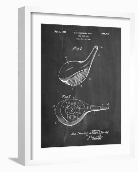 Spalding Golf Driver Patent-Cole Borders-Framed Art Print