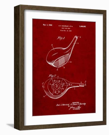 Spalding Golf Driver Patent-Cole Borders-Framed Art Print