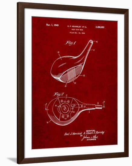 Spalding Golf Driver Patent-Cole Borders-Framed Art Print