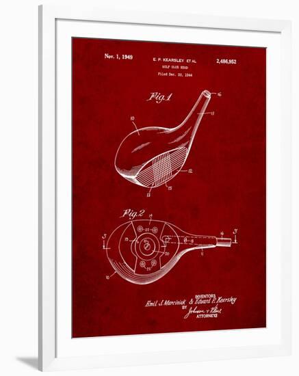 Spalding Golf Driver Patent-Cole Borders-Framed Art Print