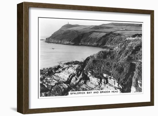 Spaldrick Bay and Bradda Head, Isle of Man, 1937-null-Framed Giclee Print