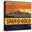 Span O Gold Brand - Fontana, California - Citrus Crate Label-Lantern Press-Stretched Canvas