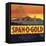 Span O Gold Brand - Fontana, California - Citrus Crate Label-Lantern Press-Framed Stretched Canvas