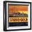 Span O Gold Brand - Fontana, California - Citrus Crate Label-Lantern Press-Framed Art Print