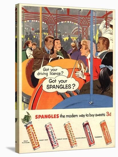 Spangles, Sweets, UK, 1950-null-Stretched Canvas
