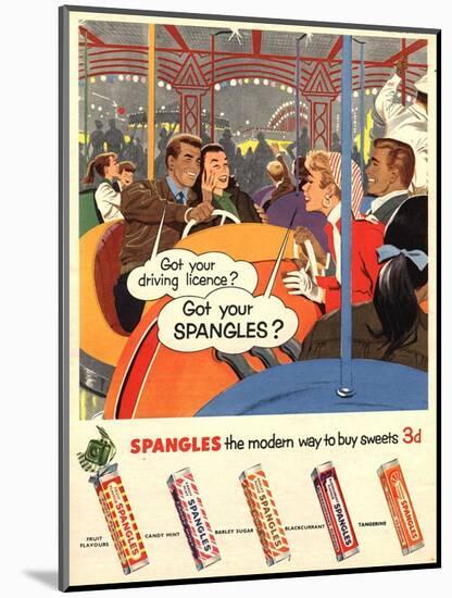 Spangles, Sweets, UK, 1950-null-Mounted Giclee Print