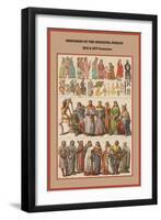 Spaniards of the Medieval Period XIII and XIV Centuries-Friedrich Hottenroth-Framed Art Print