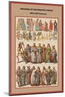 Spaniards of the Medieval Period XIII and XIV Centuries-Friedrich Hottenroth-Mounted Art Print
