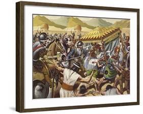 Spaniards Toppling the Inca Empire of Peru-Mike White-Framed Giclee Print